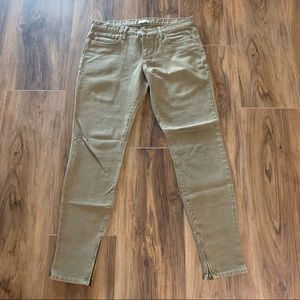 Enslaved Skinny Olive Zippered Jeans Men’s Size 32